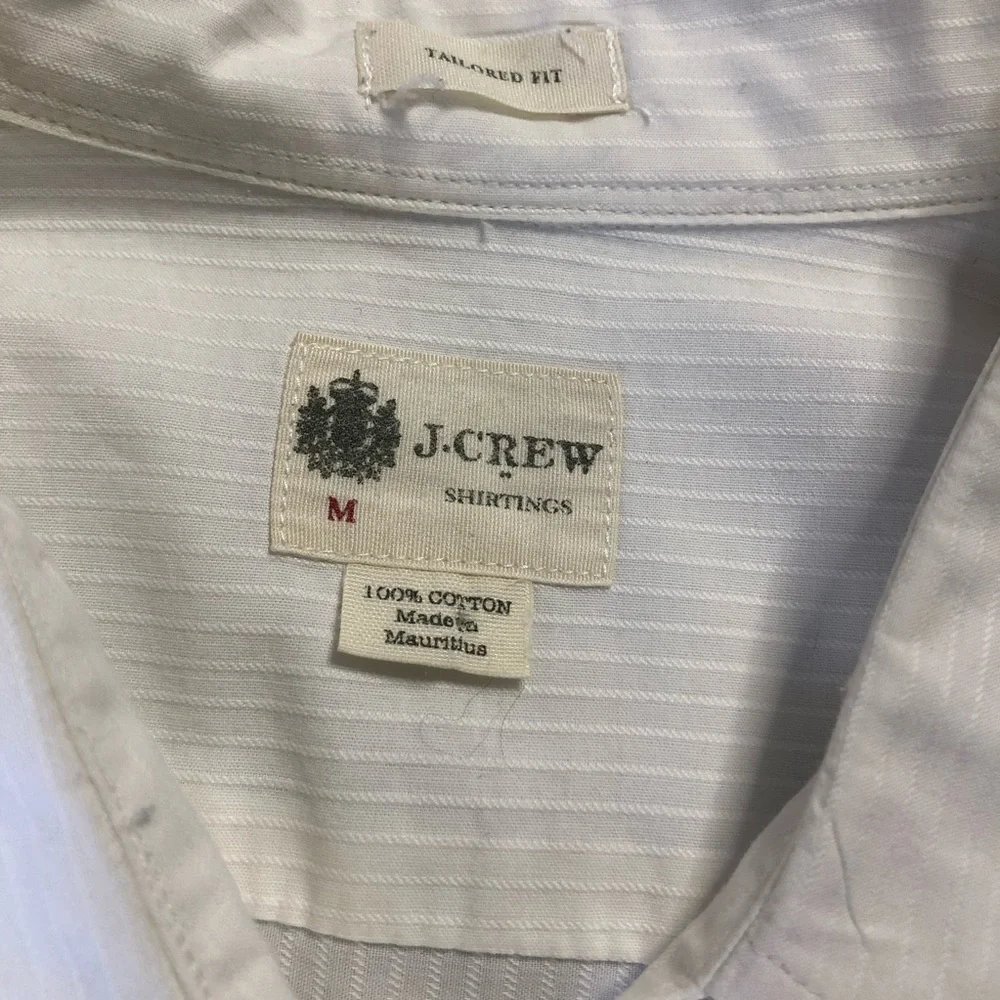 J. Crew Shirt Mens Medium 100 Percent Cotton Button Down Long Sleeve